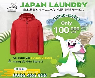 Khuyến mãi đặc biệt dành cho cư dân Ciputra: Giặt áo khoác gió chỉ với 100k Khuyến mãi đặc biệt dành cho cư dân Ciputra: Giặt áo khoác gió chỉ với 100k